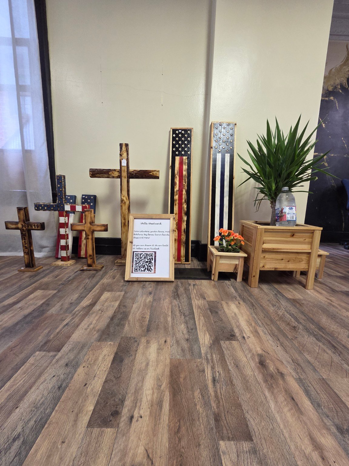 Flags & Planters Display